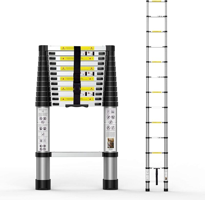 Sterling aluminium telescopic ladder double 3.2x6m AT0412B