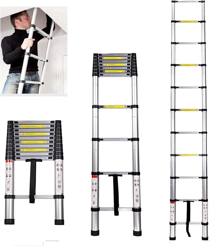 Sterling aluminium telescopic ladder 3.2m AT0110A
