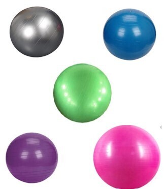 Gym Ball Anti-Burst 75Cm Grey/Light Green/Blue/Black/Dark Green/Red/Purple QJ-BALL004-75