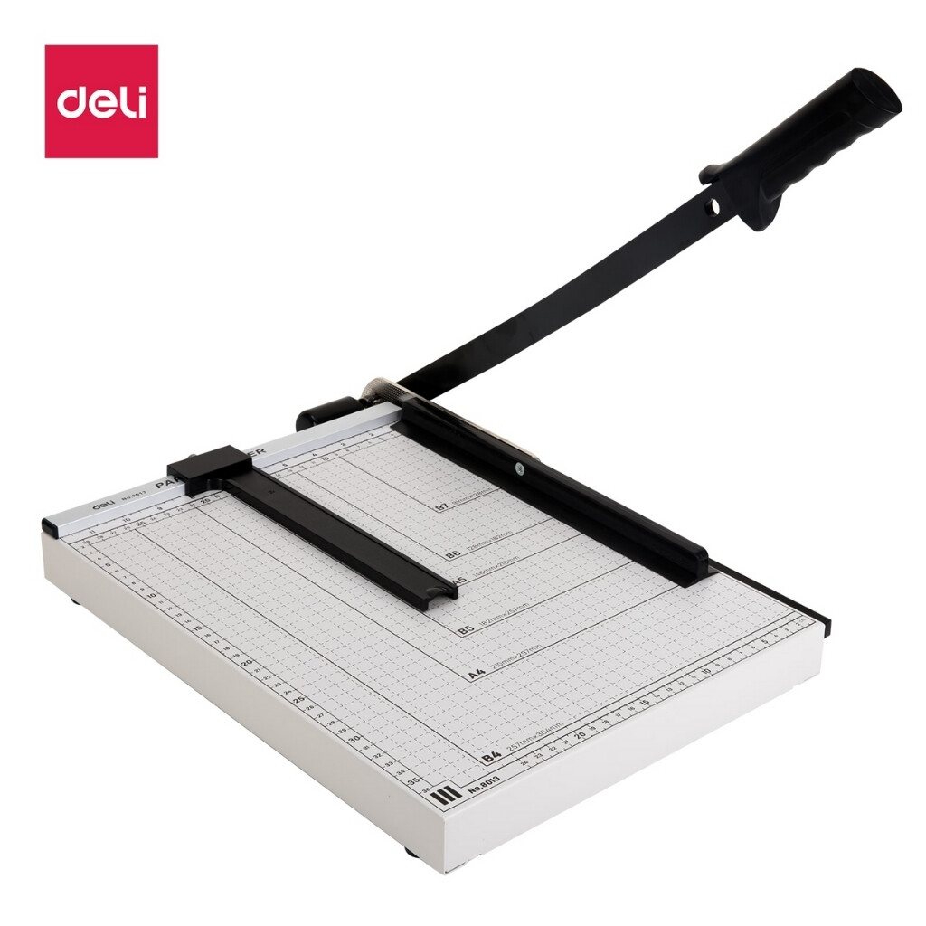 DELI E8013 Goliath Paper Cutter (Steel Base, Safety Features)