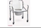 STEEL COMMODE WHEELCHAIR FOR ADULT, BUCKET NOT INCLUDED Portable toilet seat YM696W