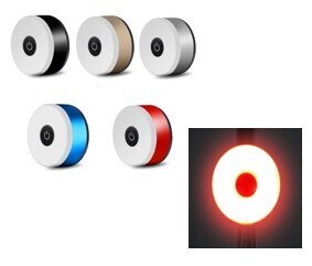 RECHARGABLE LED BIKE TAIL LAMP, ROUND, USB CHARGING, 20 LUMENS, RED LIGHT SD-JY131-T05