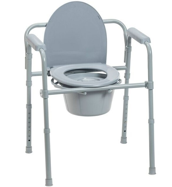 Portable adult toilet seat steel commode for adults YM899 / DY2899(2)