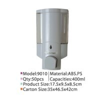 Manual Soap Dispenser 300ml, 17.5X9.5X8.5cm With Wallmounting MJ9010/MJ9012