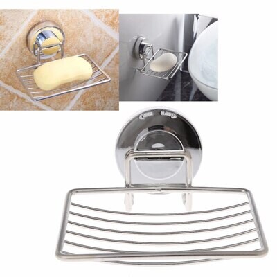Wall Mounted Soap Dish with Drainage - Stainless Steel Soap Holder, Polished Finish Model 6986