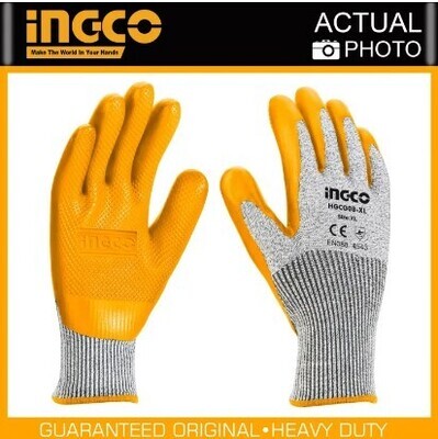 Ingco HGCG08-XL Cut Resistance Gloves Latex Coated Palm IHT
