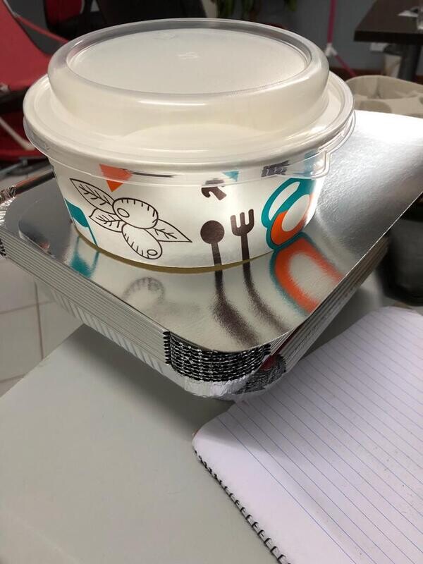 Disposable  Salad Bowls plus Lid, colorful bowls  ,6pcs 1180 Disposable salad bowls Soup Bowls Plastic for salads Party Supplies for Hot/Cold Food, Soup