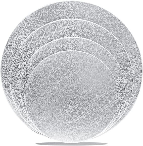 Cake Boards Sliver Foil 8inch 1pc Round Cake Circles Cake Base Cardboard, for Cake Decorating Baking Cake 20cms