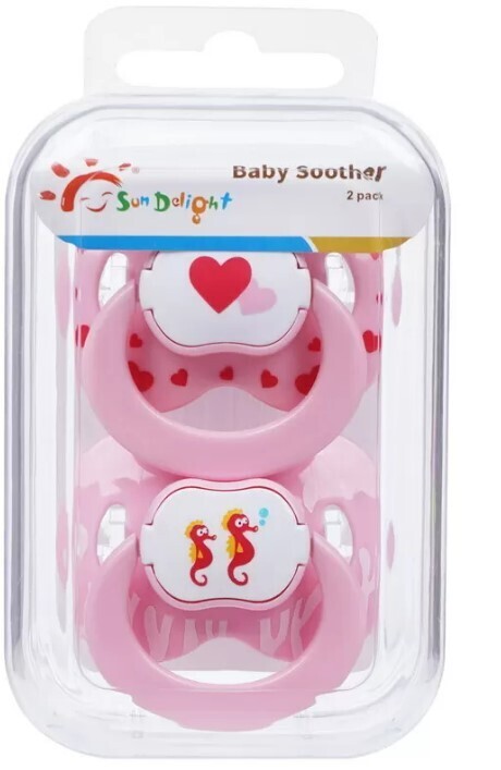 Sundelight Silicone Baby Soother Pacifier, Soft Baby Soother Pacifier, BPA Free 31019