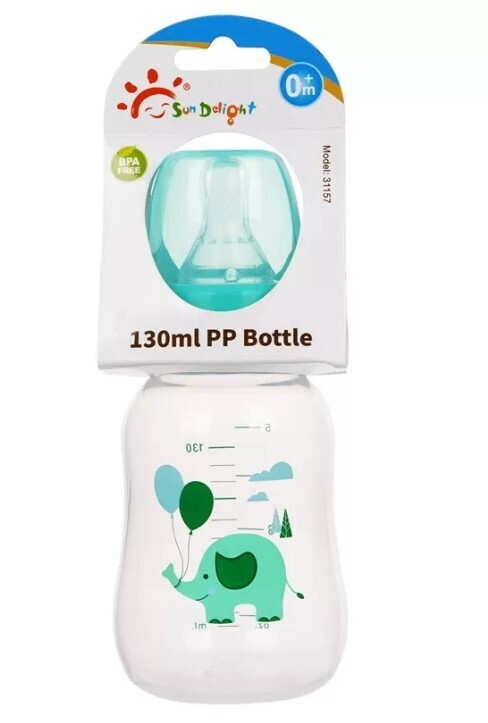 Sundelight 31157 Green 5oz 130ml Standard PP Baby Feeding Bottle