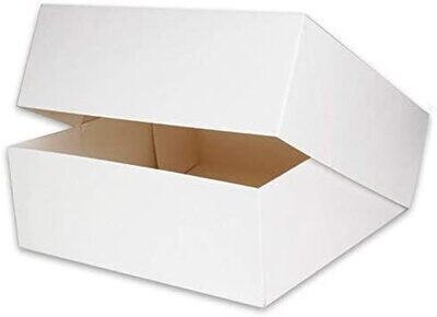 Cake Boxes 8x8x4 White Packaging for 1/2 Cakes, Cupcakes Boxes, Folding Boxes ideal for 1/2kg cake, used for packaging gifts