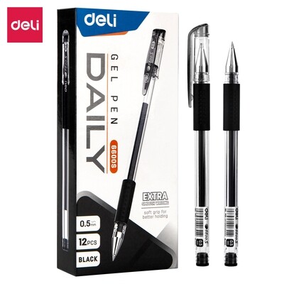 DELI E6600S Gel pen 0.5MM - BLACK