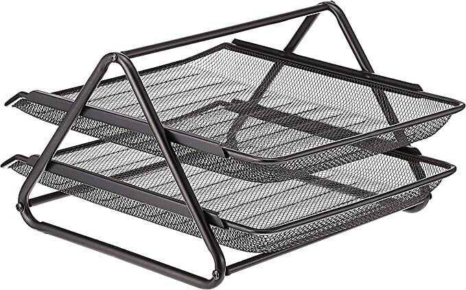 Mesh stationery Document Tray 2 Tier Wire Mesh SP10504