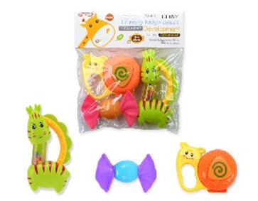 Colored Baby Rattle Toys for Kids - Set of 4 Pcs