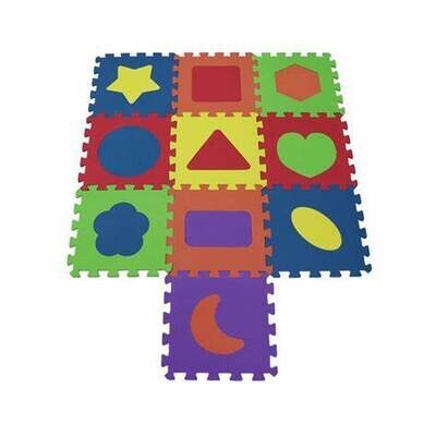 Colorful EVA Foam Shape Kids Play mat Puzzle Mat 10Pcs Pkt 30*30*1Cm interlocking MAT-SHAPE