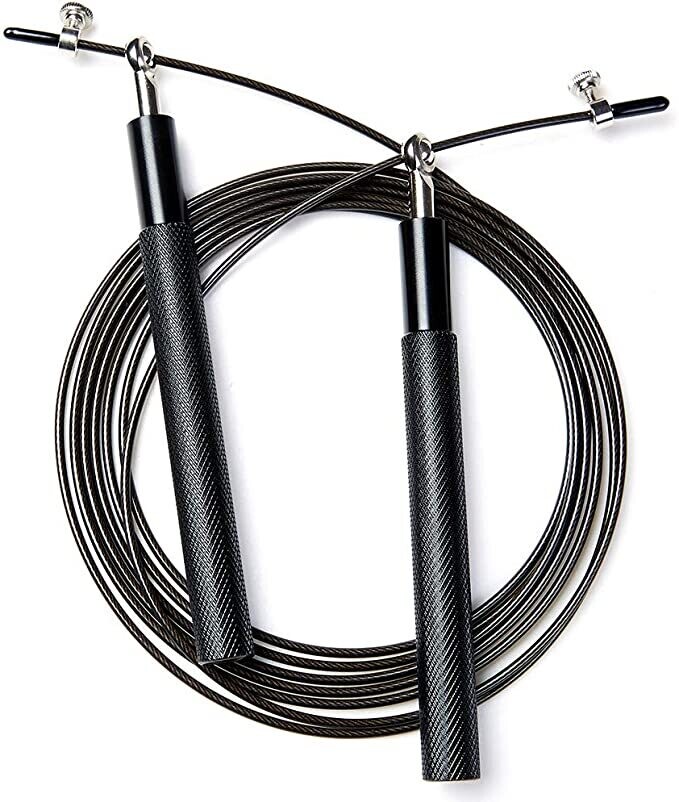 Speed Skipping Rope Adjustable Jumping Rope with Aluminium Alloy Handle and Ball Bearing Tangle-Free Exercise Rope for Fat Burning Exercises, Cross Fit Training, Fitness, Exercise SPL2015