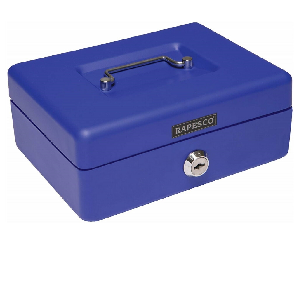 Rapesco UK 10&quot; (25cm) Cash Box - Secure Cash Drawer for Reliable Storage