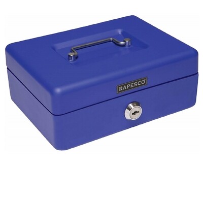 Rapesco UK 10" (25cm) Cash Box - Secure Cash Drawer for Reliable Storage