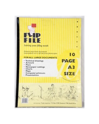 Filing accessories 10 PAGE A3 flip file A3-10PG