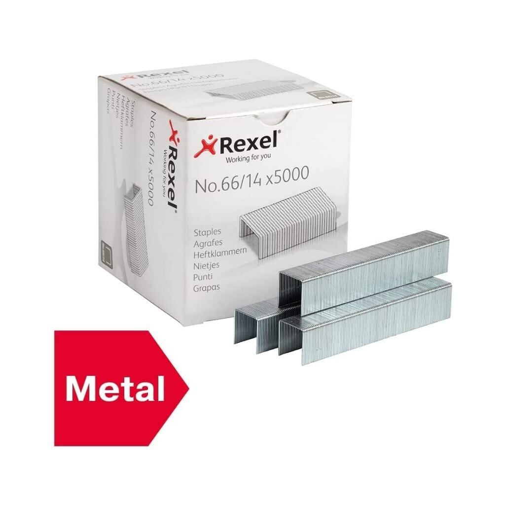 REXEL NO.66/14mm heavy duty staples (5000)