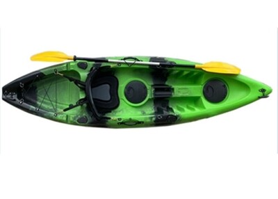 SINGLE KAYAK SIT ON TOP TYPE SIZE 2.75X0.88X0.32M, N.W 22.5KG, SINGLE DELUXE SEAT, BLACK COLOR POLE PADDLE, 1XWATERPROOF PHONE BAGIT-04