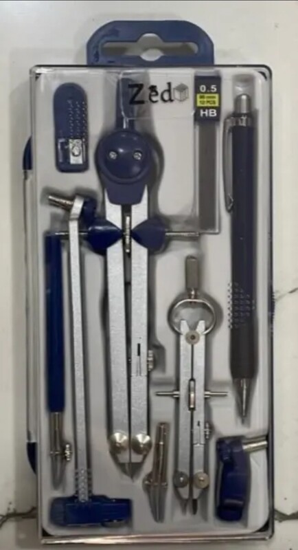 Zed technical drawing set 9Pcs Set In Hard Plastic Box HK609