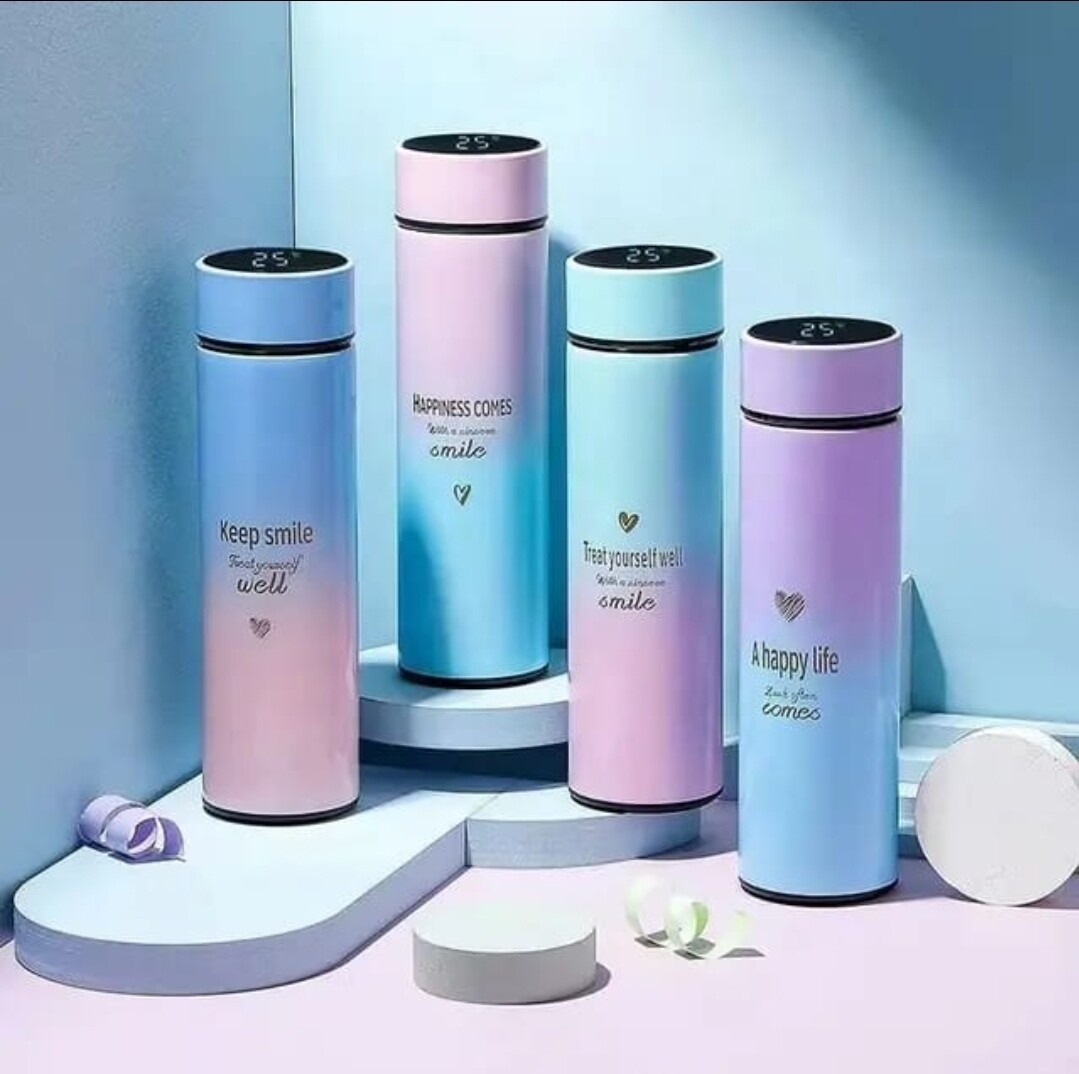 Vacuum flask with thermometer 500ml thermoflask