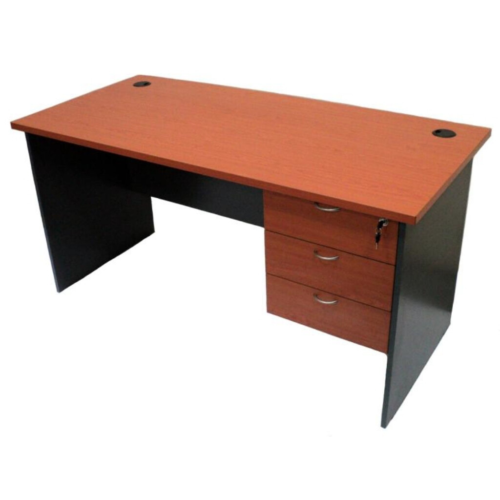 Deli GT157 Executive standard table - 1500W x 700D x 750H - CHERRY no drawers