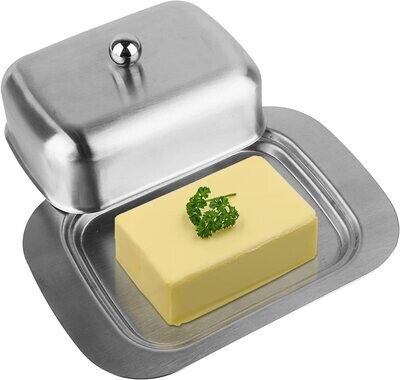 Butter Dish Stainless Steel with Lid, Solid Cheese Butter Container, Butter Cheese Storage Box, Durable Butter bowl
