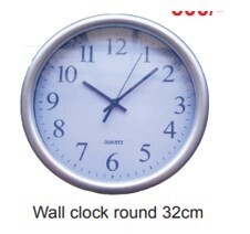 White wall clock round with quartz movement 32CM MODEL-B