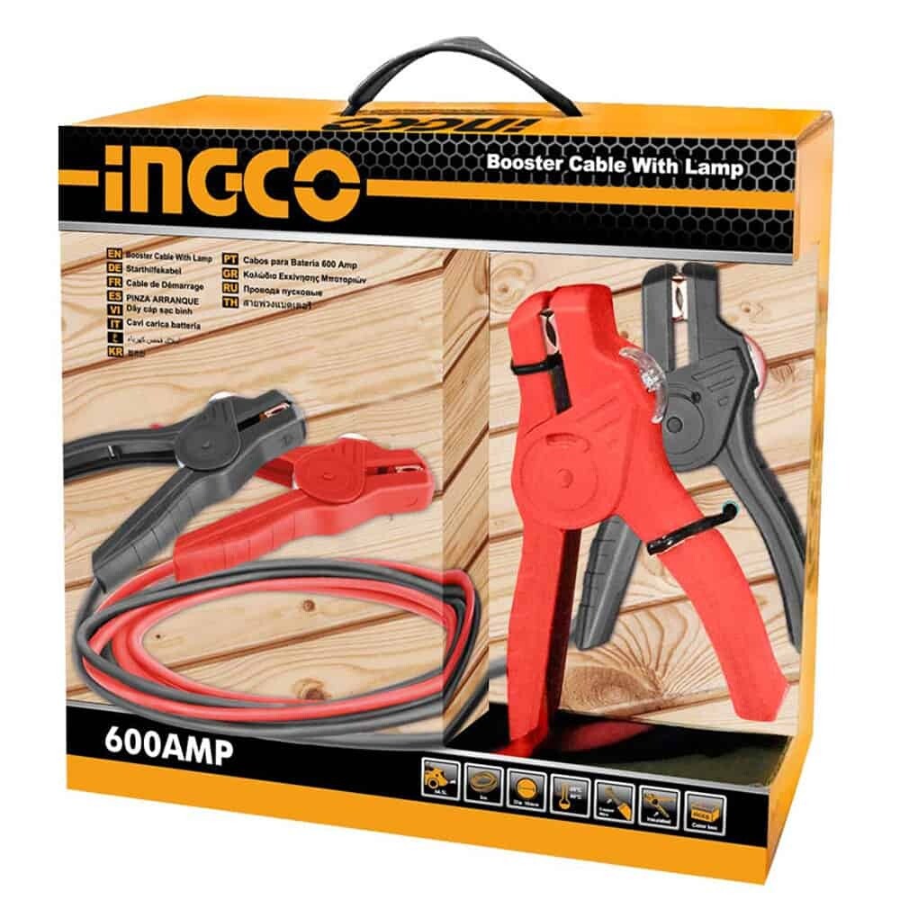 Ingco HBTCP6008 600A Car Battery Booster Cable - Battery Jumper Cable