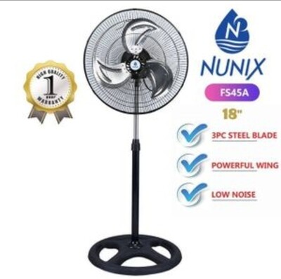 Nunix FS45A 18" Low noise stand fan