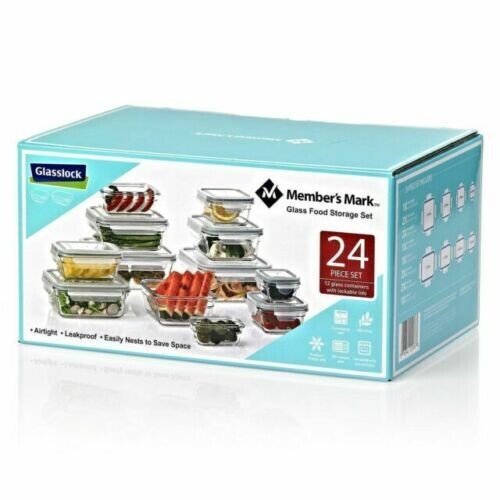 Glasslock 24-Piece Assorted Glass Oven Safe Container Set