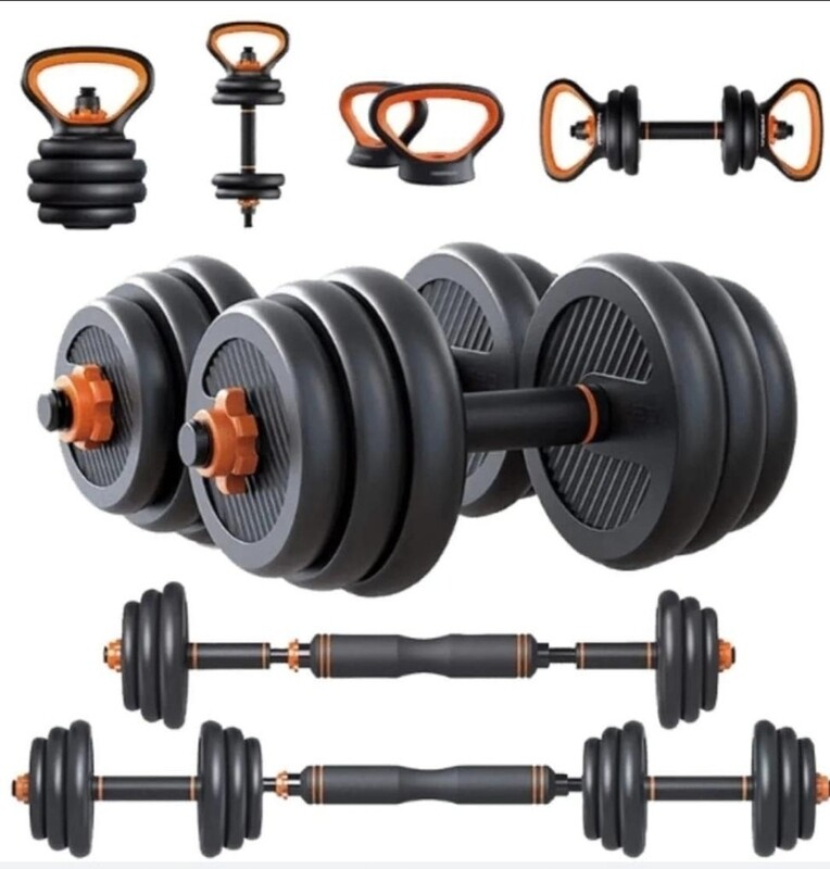 Dumbbells set Adjustable barbell with kettlebell 30kg