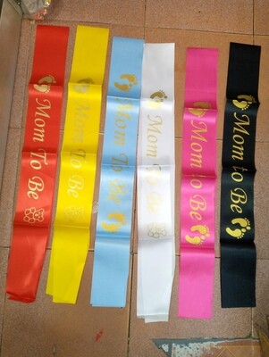 Mum To Be Sash for Baby Shower and Gender Reveal Parties