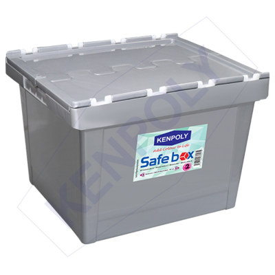 Kenpoly safe box no 2 600x450 ×420mm 86Litres. Grey