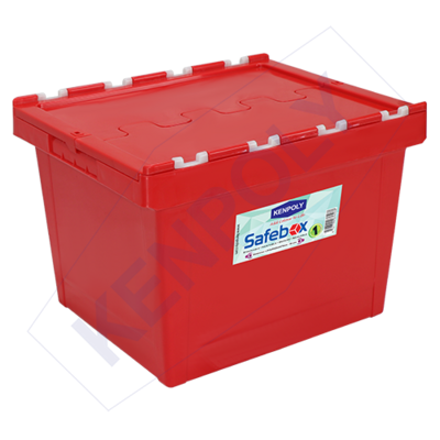 Kenpoly Safe Box No.1 L510 x W420 x H370 59litres. RED