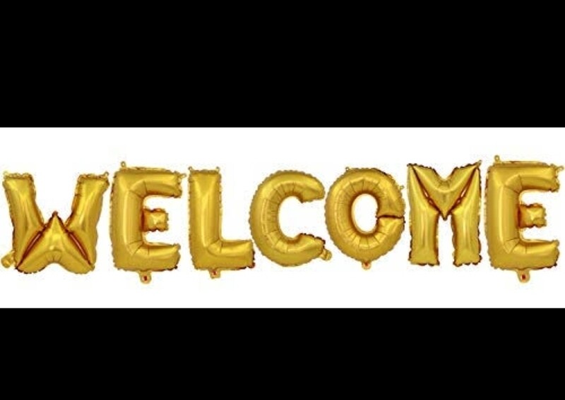 Party decoration 'WELCOME'