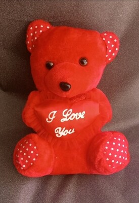 Valentine Teddy bear 25CM RED Valentines Day Gifts for Her Women Wife, Teddy Bear Stuffed Gifts for Kids, Christmas Birthday Gift for Her Girlfriend Fiancée from Boyfriend Husband