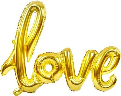 Valentine Large Red LOVE Foil Balloons Banner Wedding Bridal Shower Anniversary Engagement Party Gold