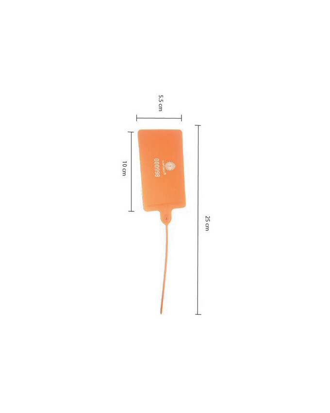 Orange seal with big head allowing for label instructions to be stuck on head 5.5CM X 10CM PSS-018
