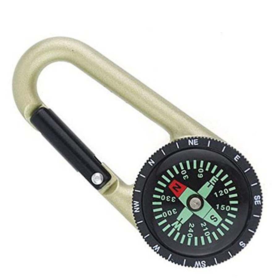 Carabiner with compass cliff lock UCK076