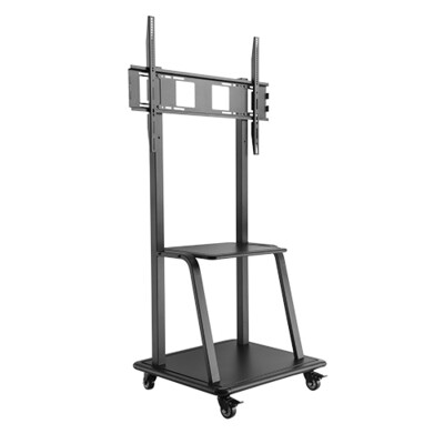 Lumi T1035M Ultra Heavy-Duty Steel Mobile TV Stand with Wheels - 150kg Capacity (Model T1035M)
