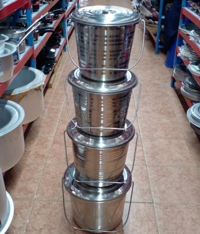 Stainless steel buckets 20L