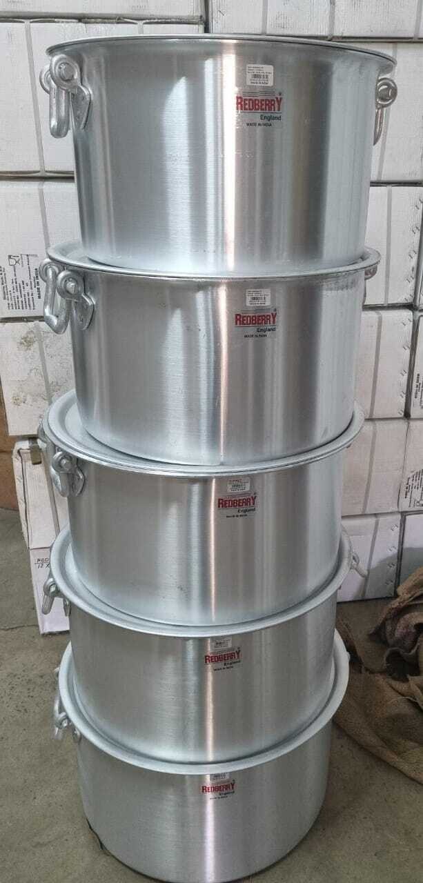 Redberry heavy duty aluminium sufuria with 2 handles 80 Litres (1 piece)