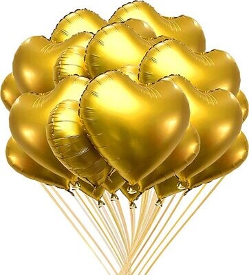 Valentine love balloon large Gold Heart Giant Balloon for Birthday Wedding Party Decoration Valentine's Day Heart foil Balloon Helium Inflatable