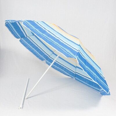 Beach Umbrella with multiple colour stripes BJSCU002-4
