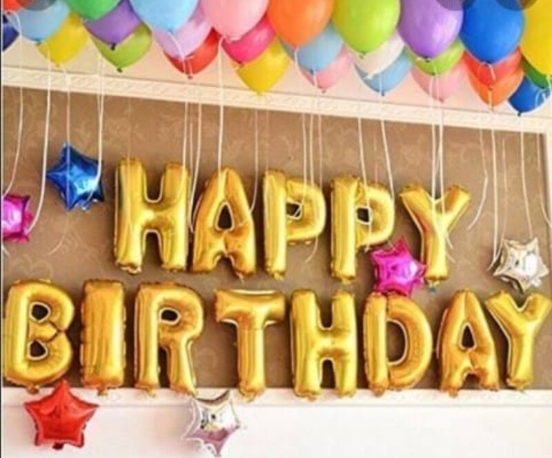 Happy birthday foil banner