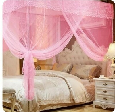 Shi Shang Mosquito net with metal stands 5x6 pink