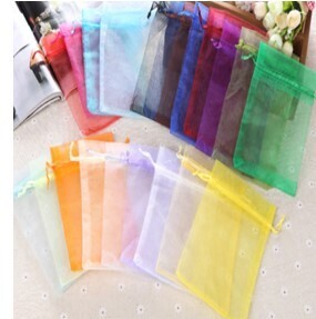 ORGANZA 11x16cm  drawstring bags 10piecs OBAG1116